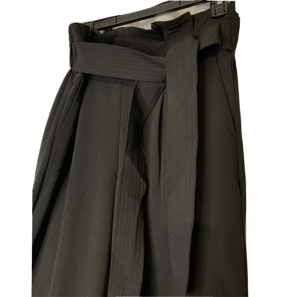 Sold Madewell Women's Paperbag Waist Pants, Size Medium black crop - Picture 2 of 6